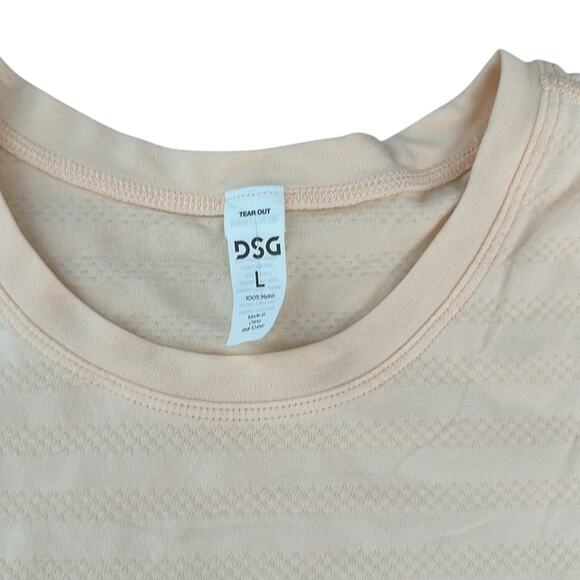 DSG Women's Seamless Jacquard Tank Illuminated Light Peach Size Large - Picture 6 of 9
